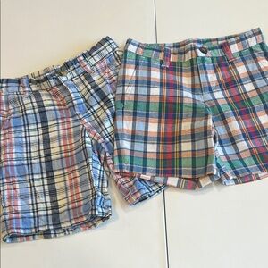 Janie and Jack - size 3T and 4T, plaid preppy shorts bundle